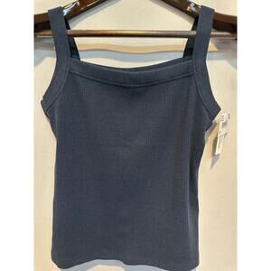 Women’s American Eagle Dark Blue Ribbed Tank Top Size M